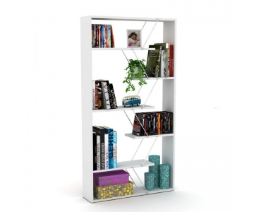 MOBILE LIBRERIA SCAFFALE SOGGIORNO UFFICIO 6 RIPIANI ROVERE 84x24xH.157