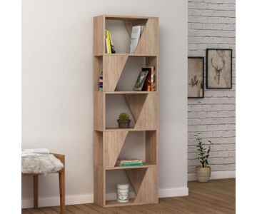 MOBILE LIBRERIA 5 RIPIANI ROVERE 54x24xH.168